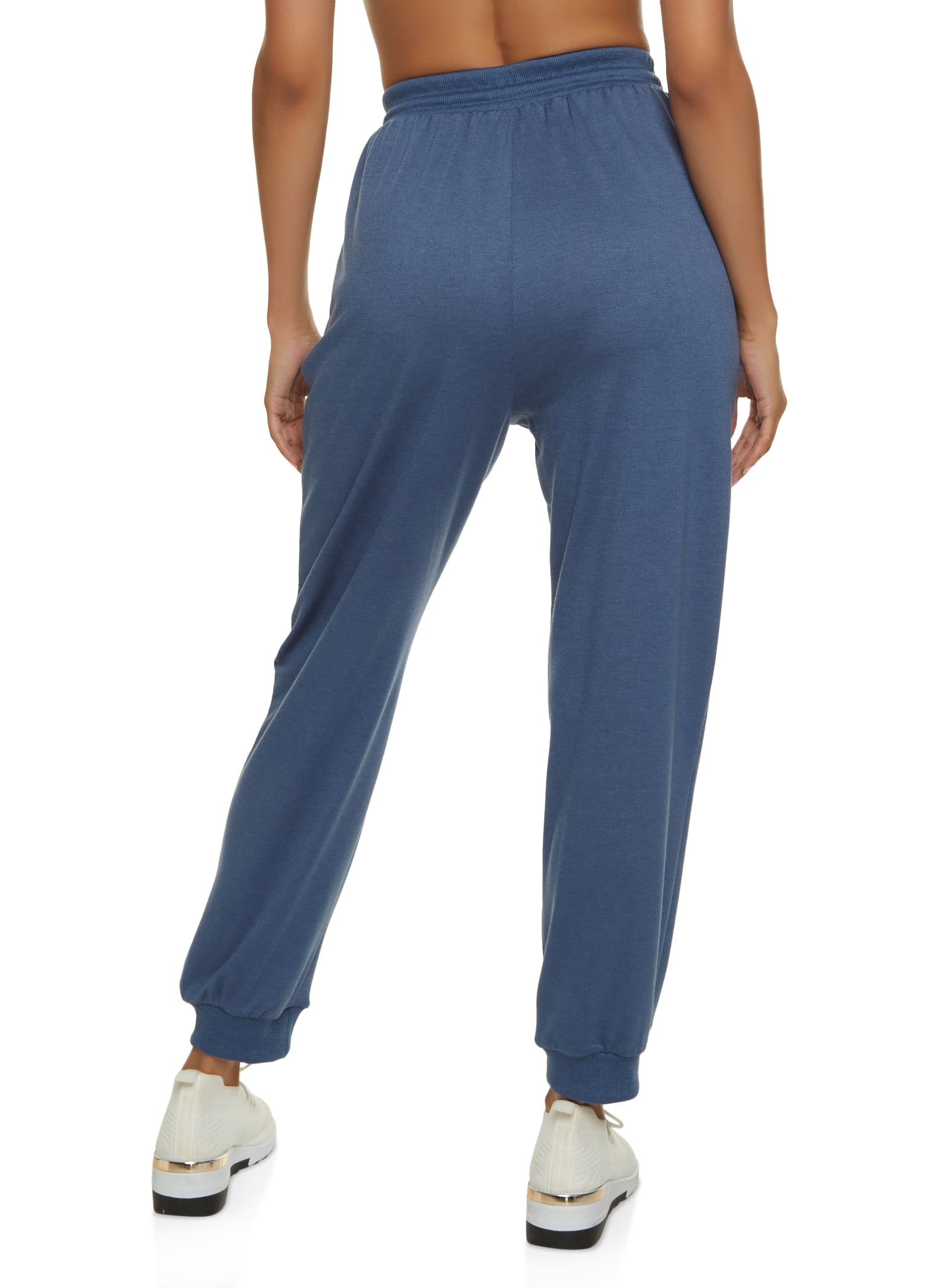 Solid French Terry Drawstring Joggers sold by Rainbow product image thumbnail 2