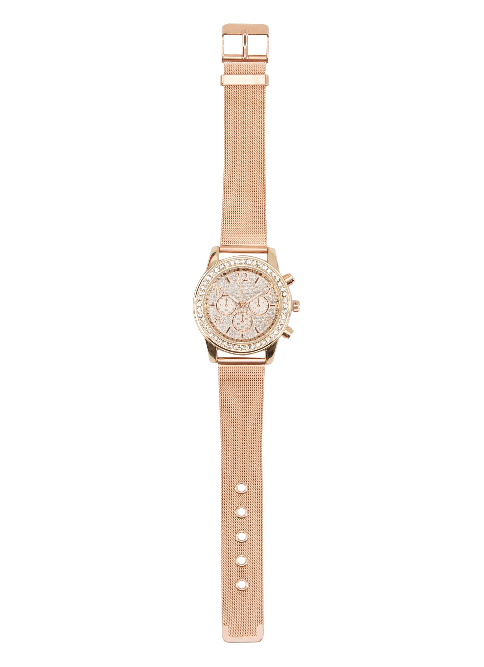 Rhinestone Trim Analog Watch sold by Rainbow product image thumbnail 2