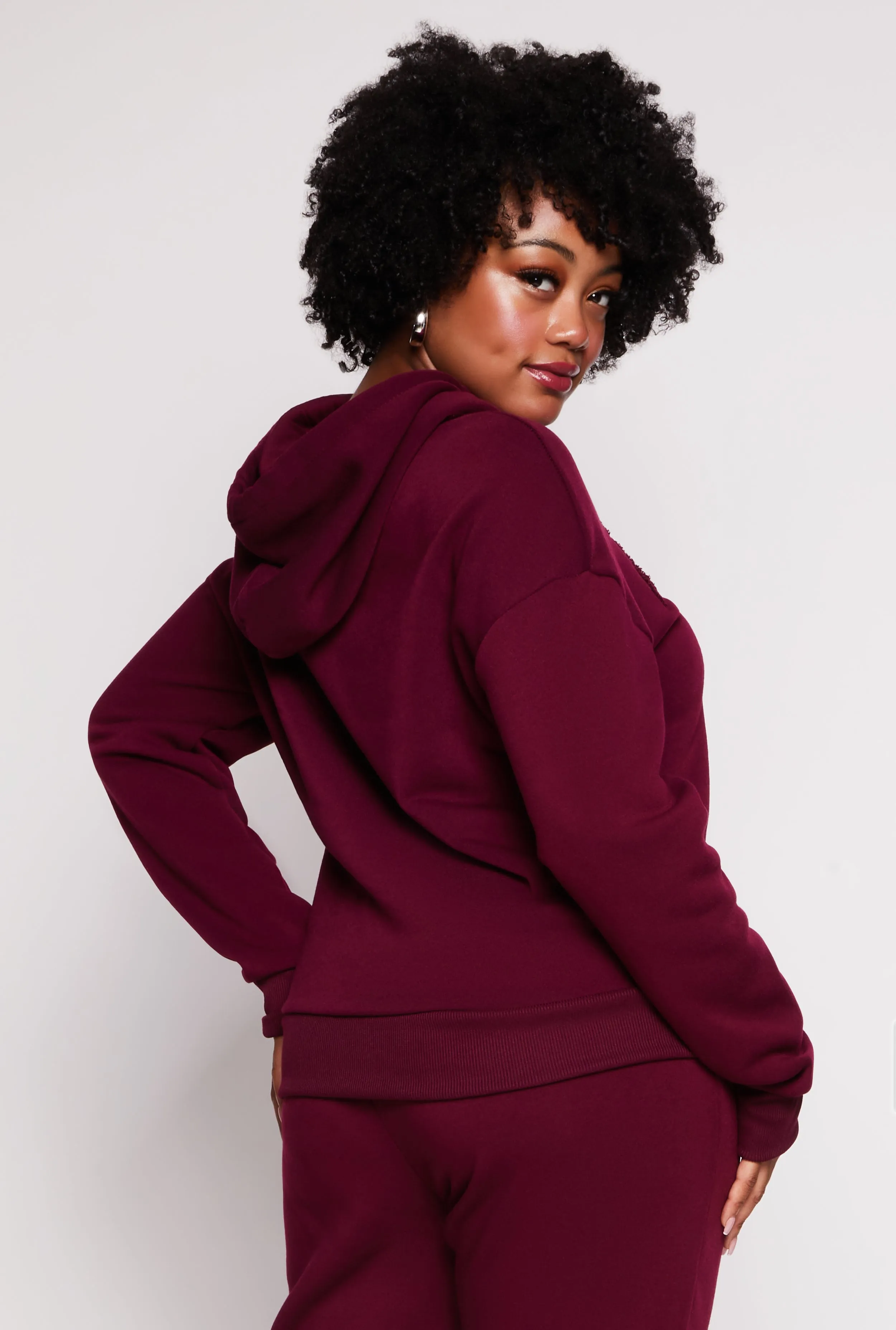 Plus Size New York Chenille Graphic Pullover Hoodie sold by Rainbow product image thumbnail 3