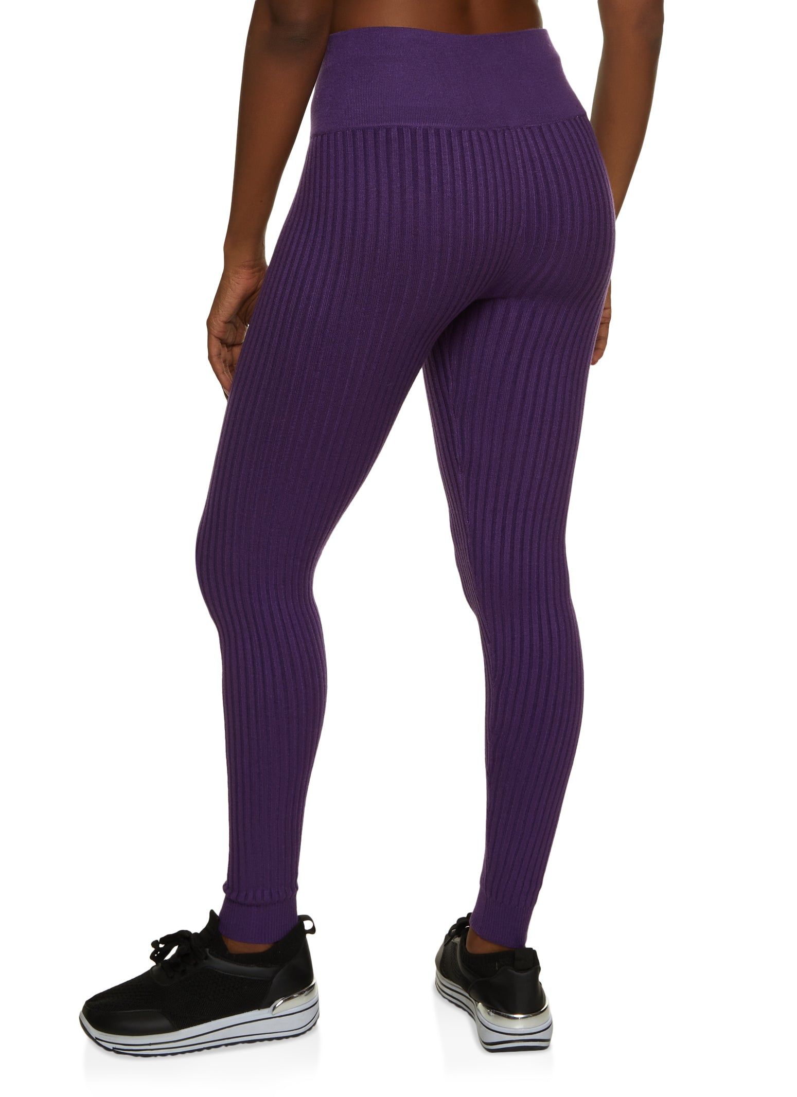 Ribbed High Waisted Leggings sold by Rainbow product image thumbnail 2