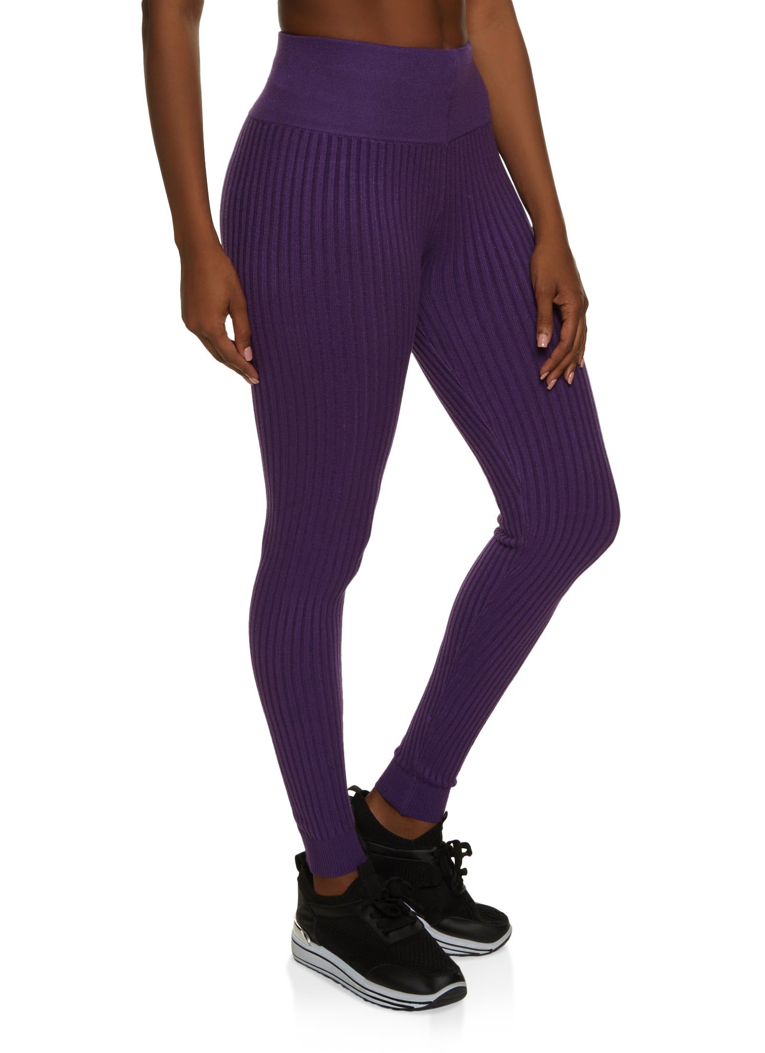 Ribbed High Waisted Leggings sold by Rainbow