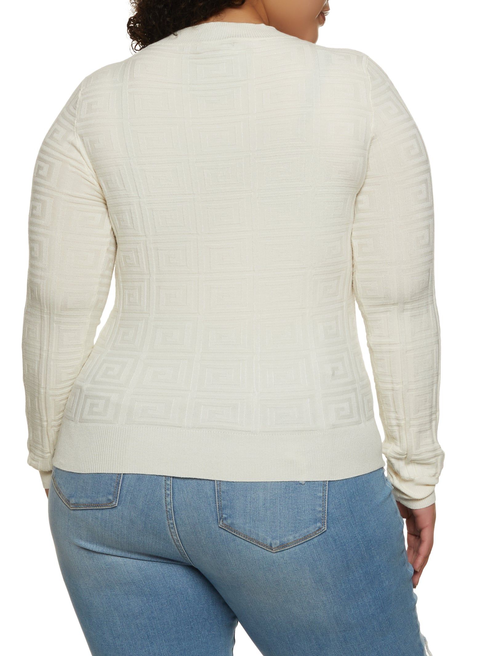 Plus Size Greek Key Pullover Sweater sold by Rainbow product image thumbnail 2