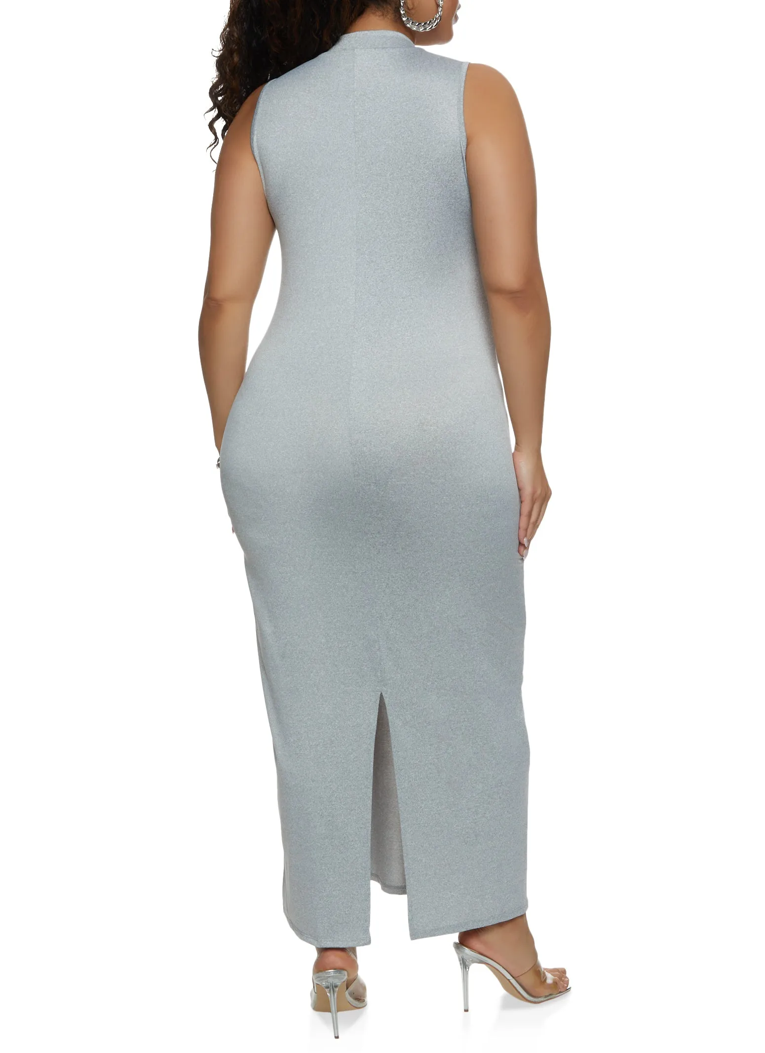 Plus Size Mock Neck Maxi Dress sold by Rainbow product image thumbnail 3