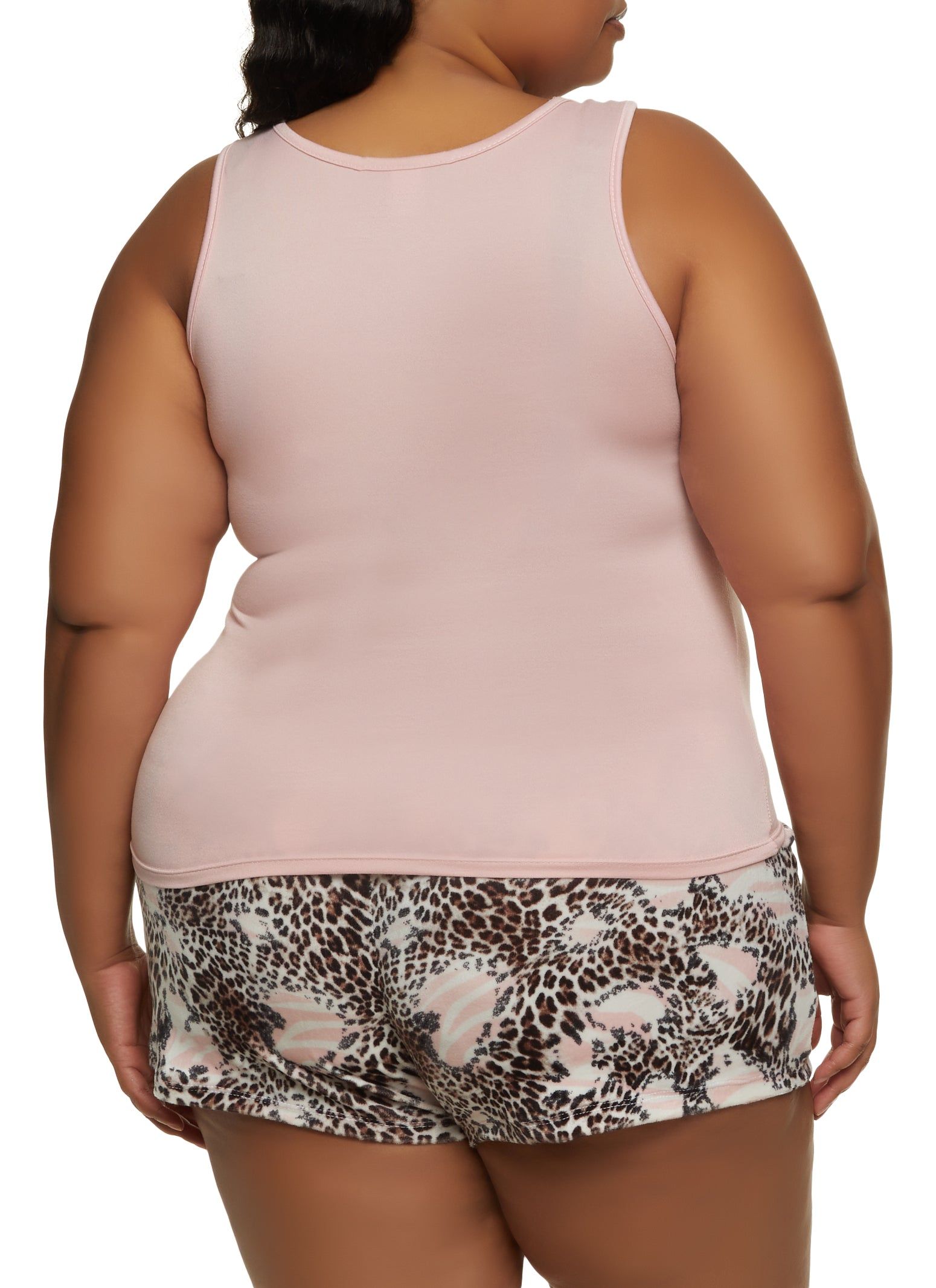 Plus Size Foil Sexy Fabulous Single Pajama Tank Top and Shorts sold by Rainbow product image thumbnail 2