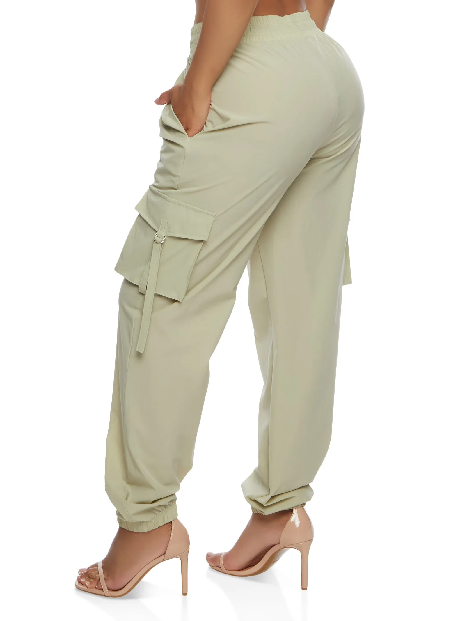Drawstring Strappy Cargo Pocket Pants sold by Rainbow product image thumbnail 4