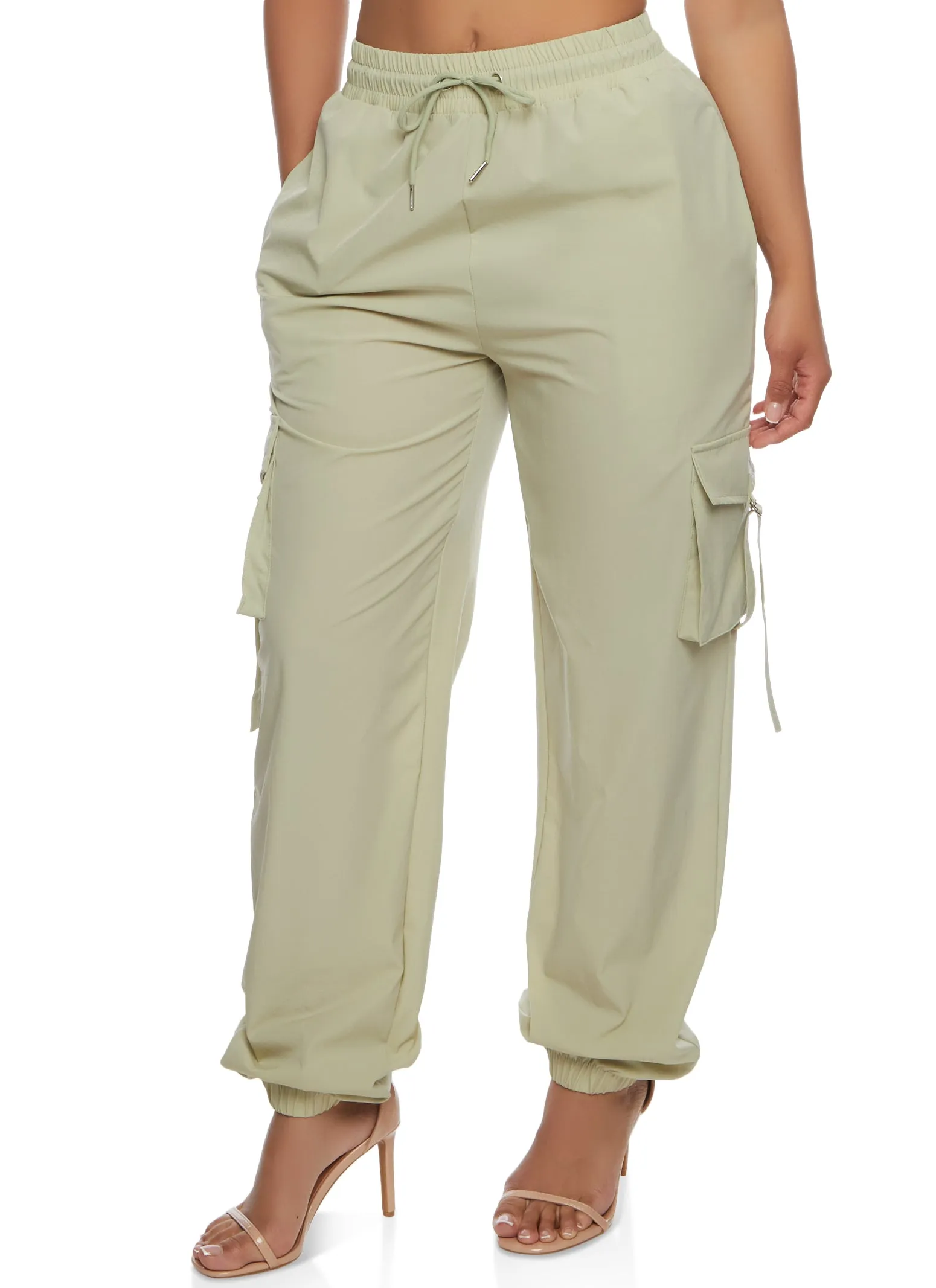 Drawstring Strappy Cargo Pocket Pants sold by Rainbow product image thumbnail 3