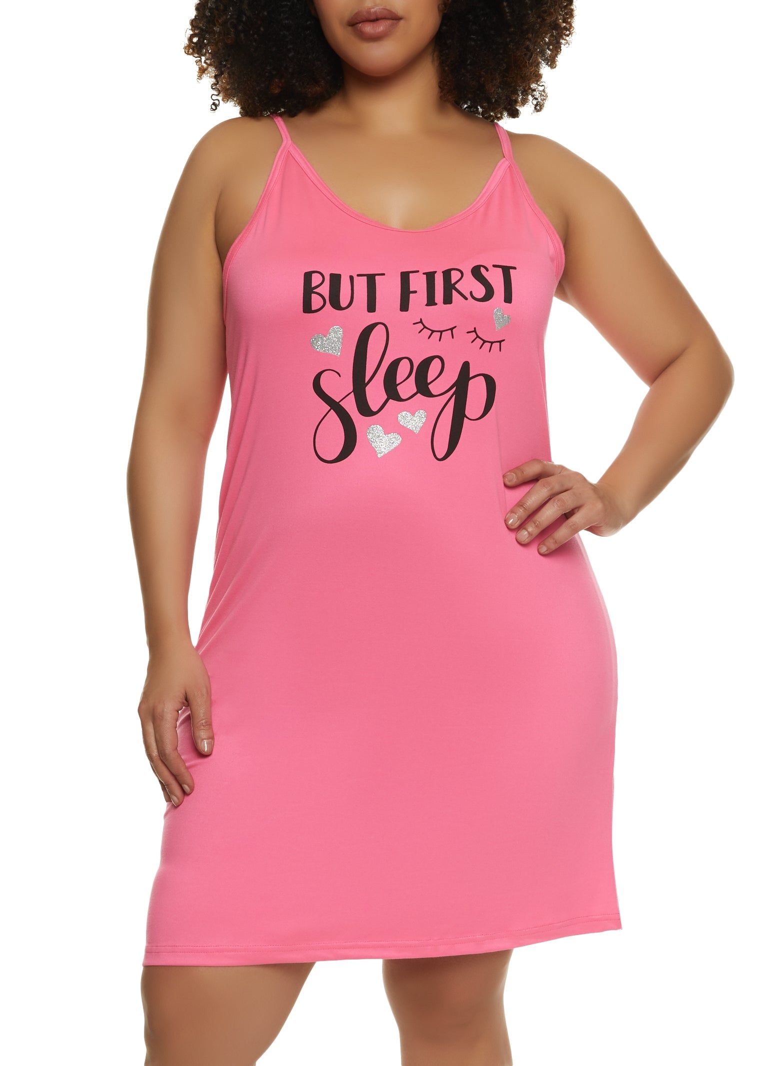 Plus Size But First Sleep Nightgown with Robe sold by Rainbow product image thumbnail 3