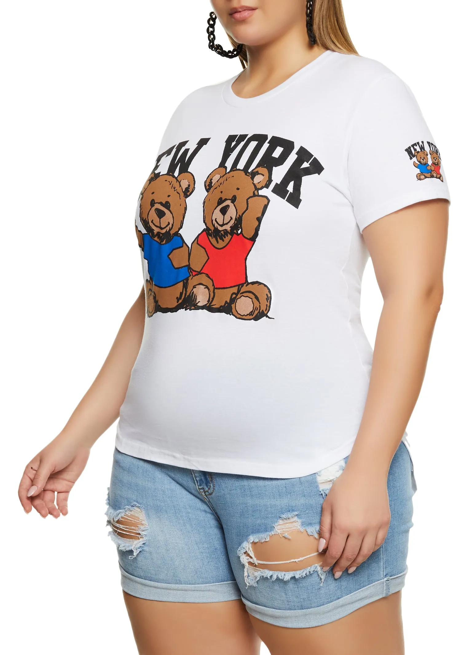 Plus Size New York Bear Graphic Tee sold by Rainbow product image thumbnail 2