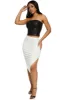Haute Monde High Waist Slit Midi Skirt sold by Rainbow