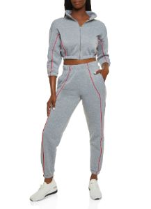 Fleece Zip Front Cropped Jacket sold by Rainbow