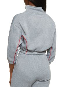 Fleece Zip Front Cropped Jacket sold by Rainbow