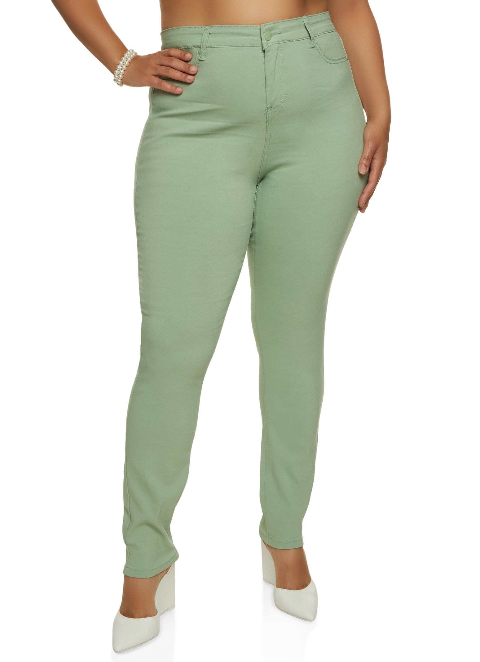 Plus Size Basic Hyperstretch Skinny Pants sold by Rainbow