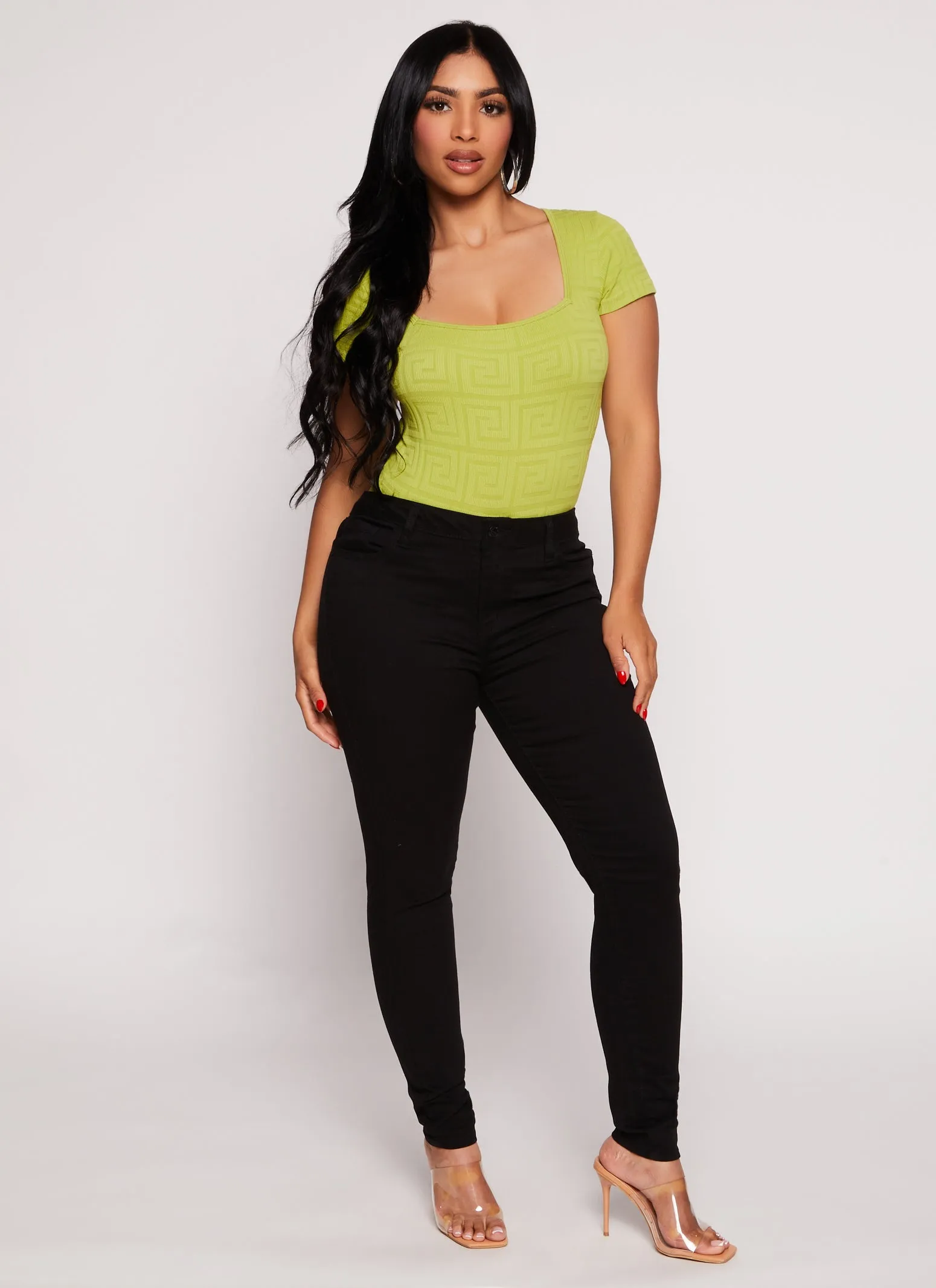 WAX Twill Skinny Leg Pants sold by Rainbow