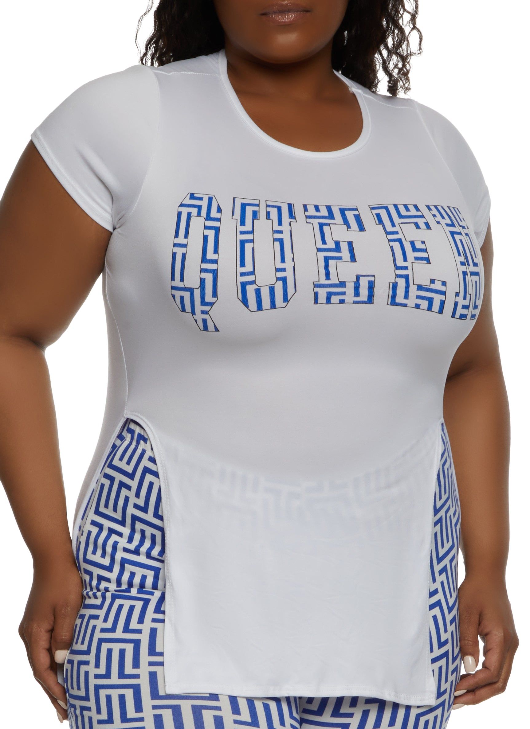 Plus Size Queen Graphic Tunic Tee sold by Rainbow