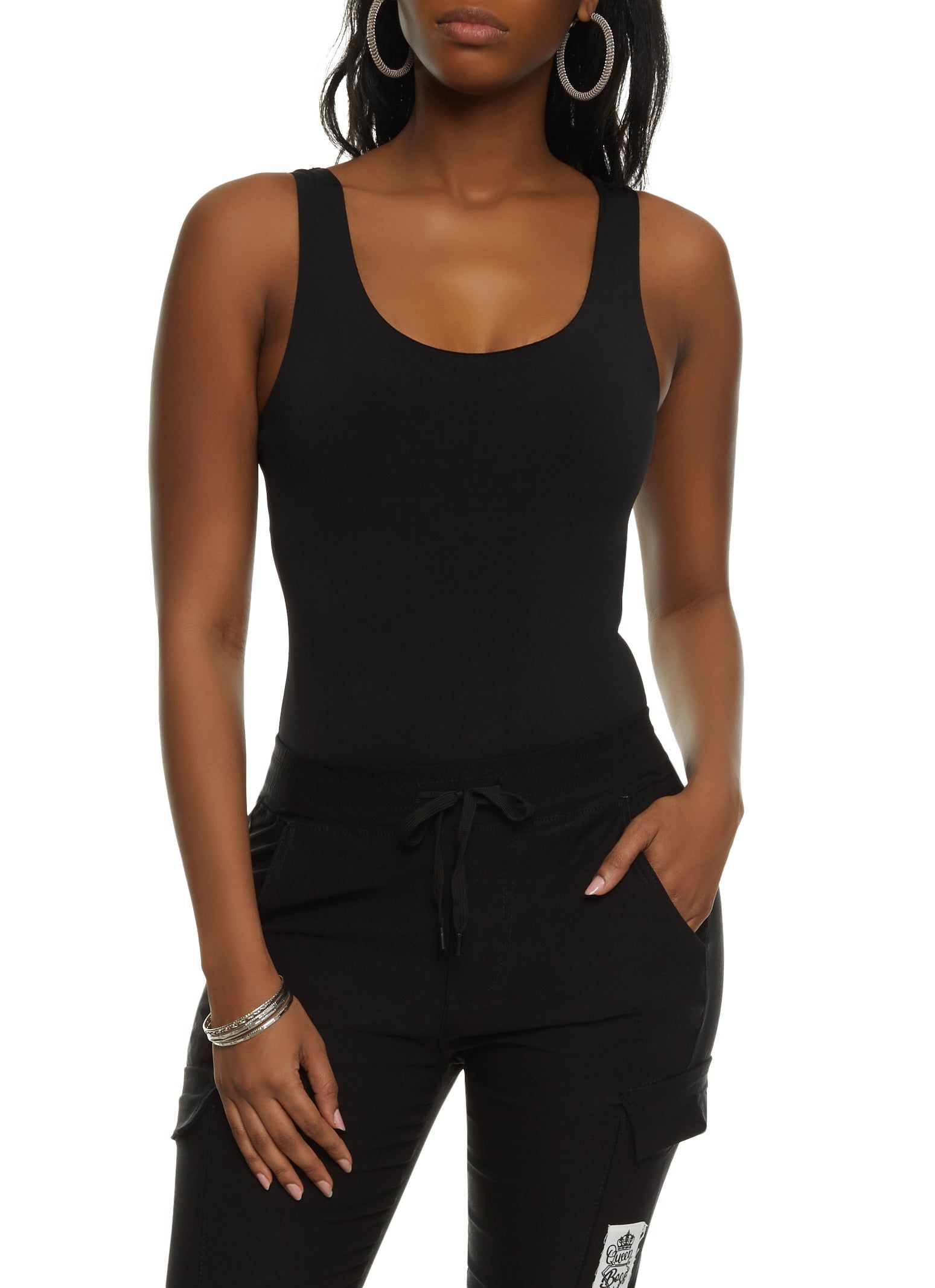 Sleeveless Scoop Neck Bodysuit sold by Rainbow product image thumbnail 2