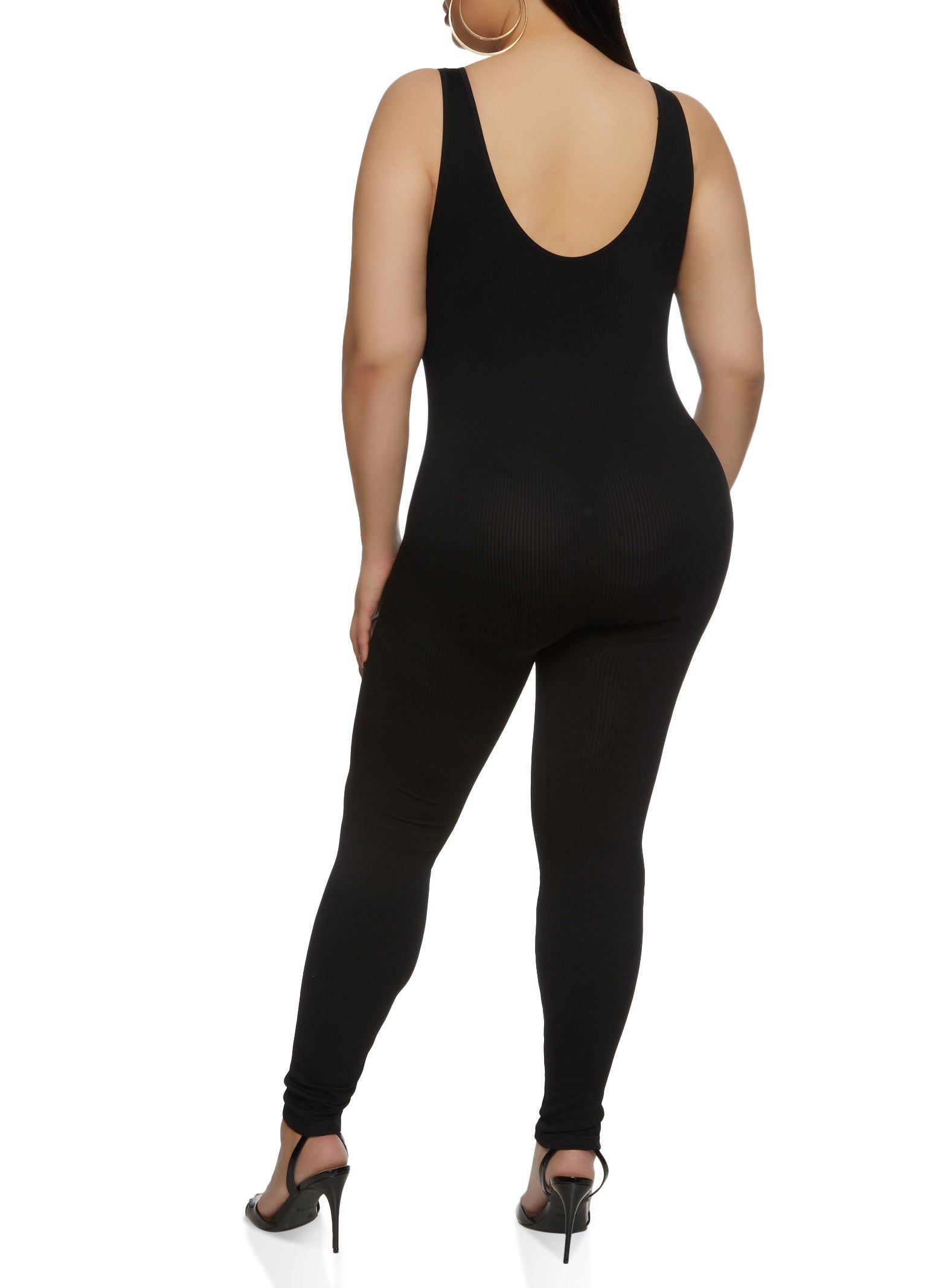 Plus Size Seamless Scoop Neck Jumpsuit sold by Rainbow product image thumbnail 2