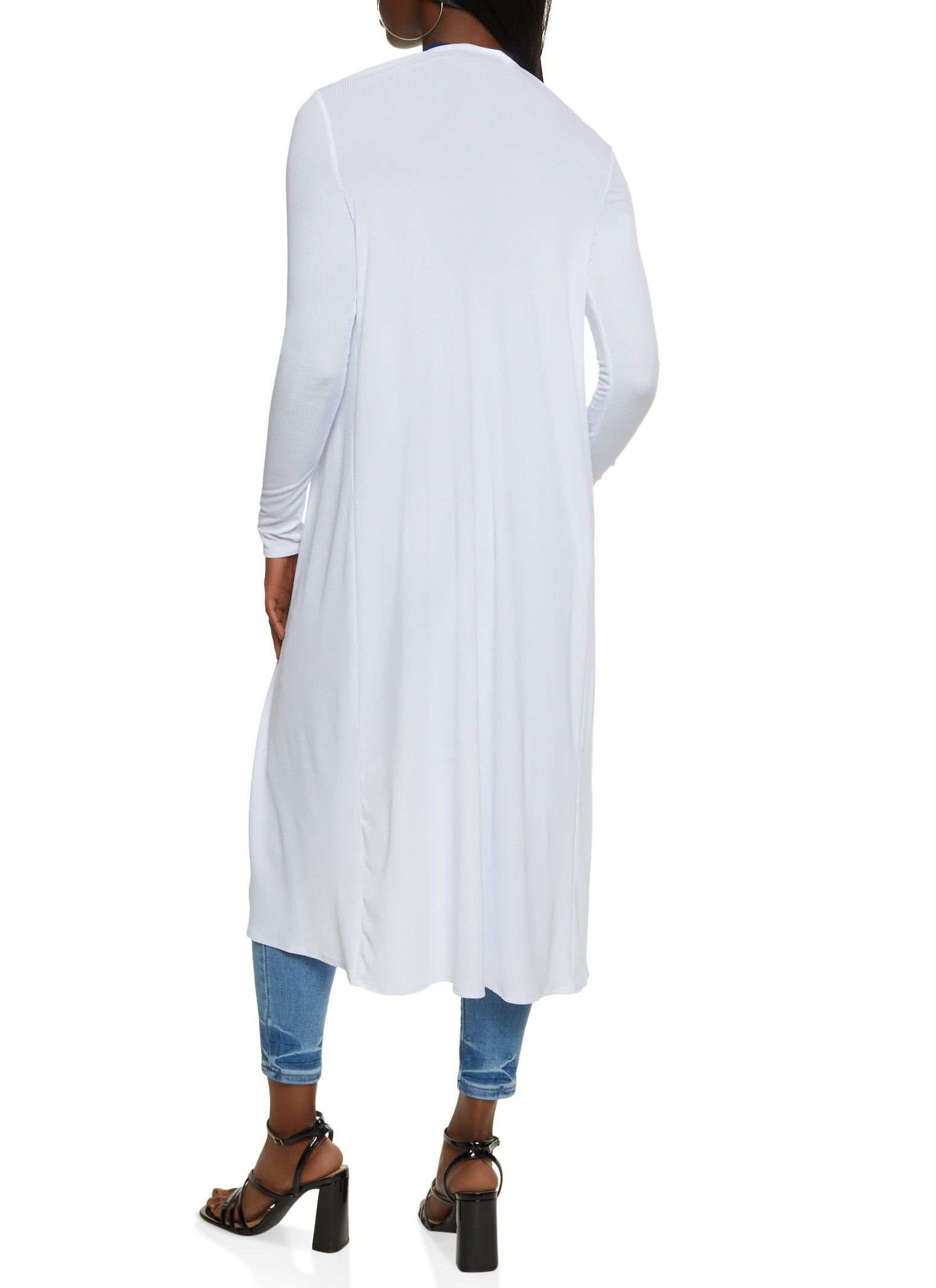 Ribbed Knit Long Sleeve Duster sold by Rainbow product image thumbnail 2