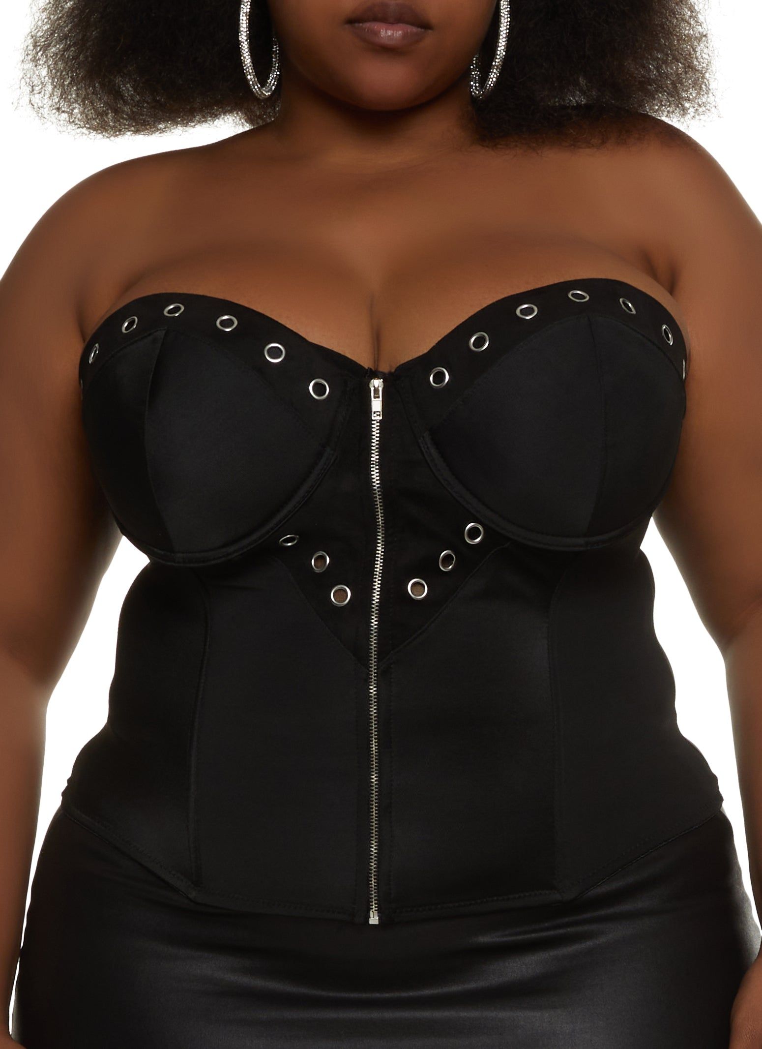Plus Size Grommet Trim Bustier Top sold by Rainbow product image thumbnail 2