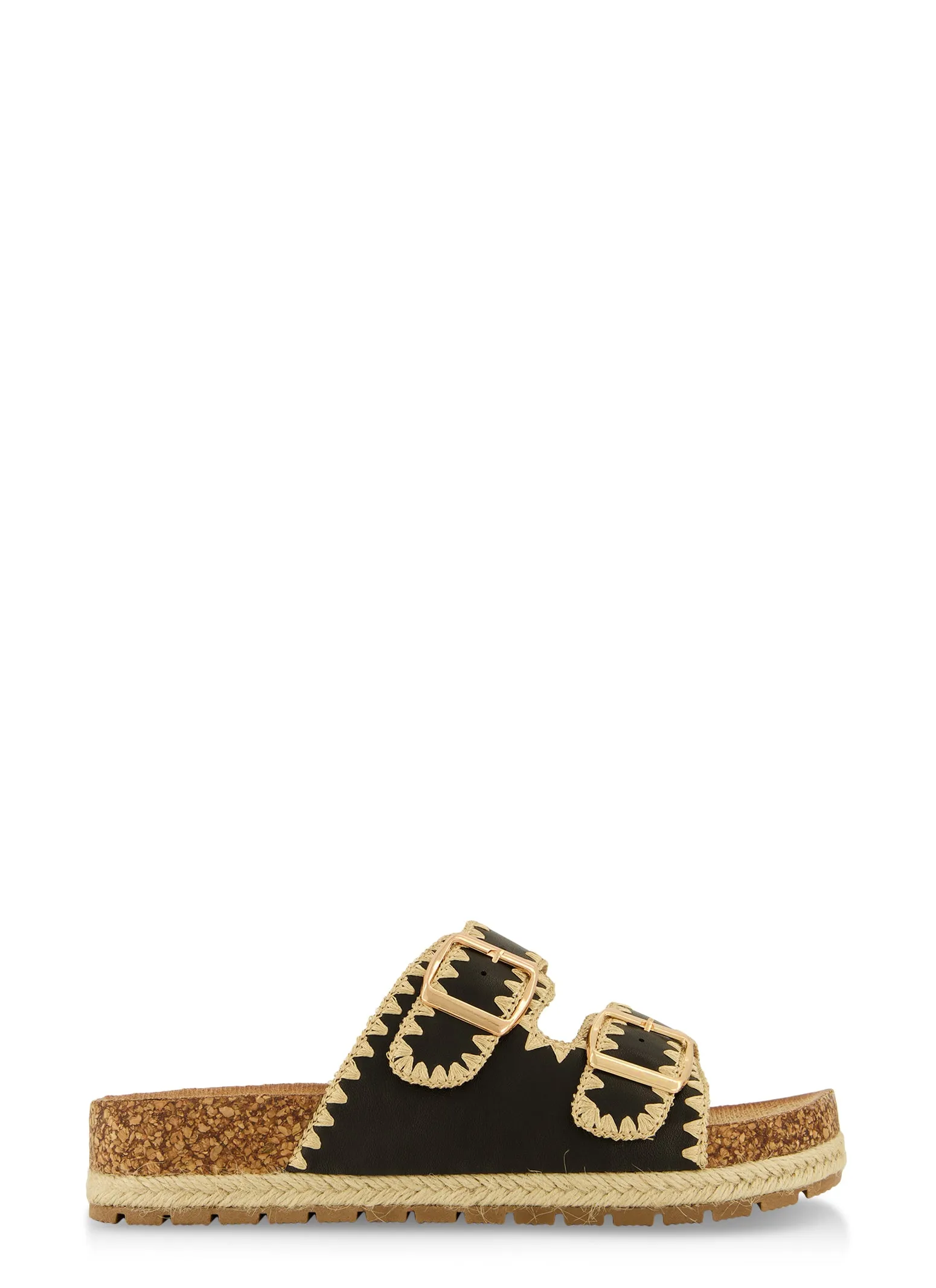 Espadrille Cork Platform Footbed Sandals sold by Rainbow product image thumbnail 2