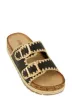 Espadrille Cork Platform Footbed Sandals sold by Rainbow