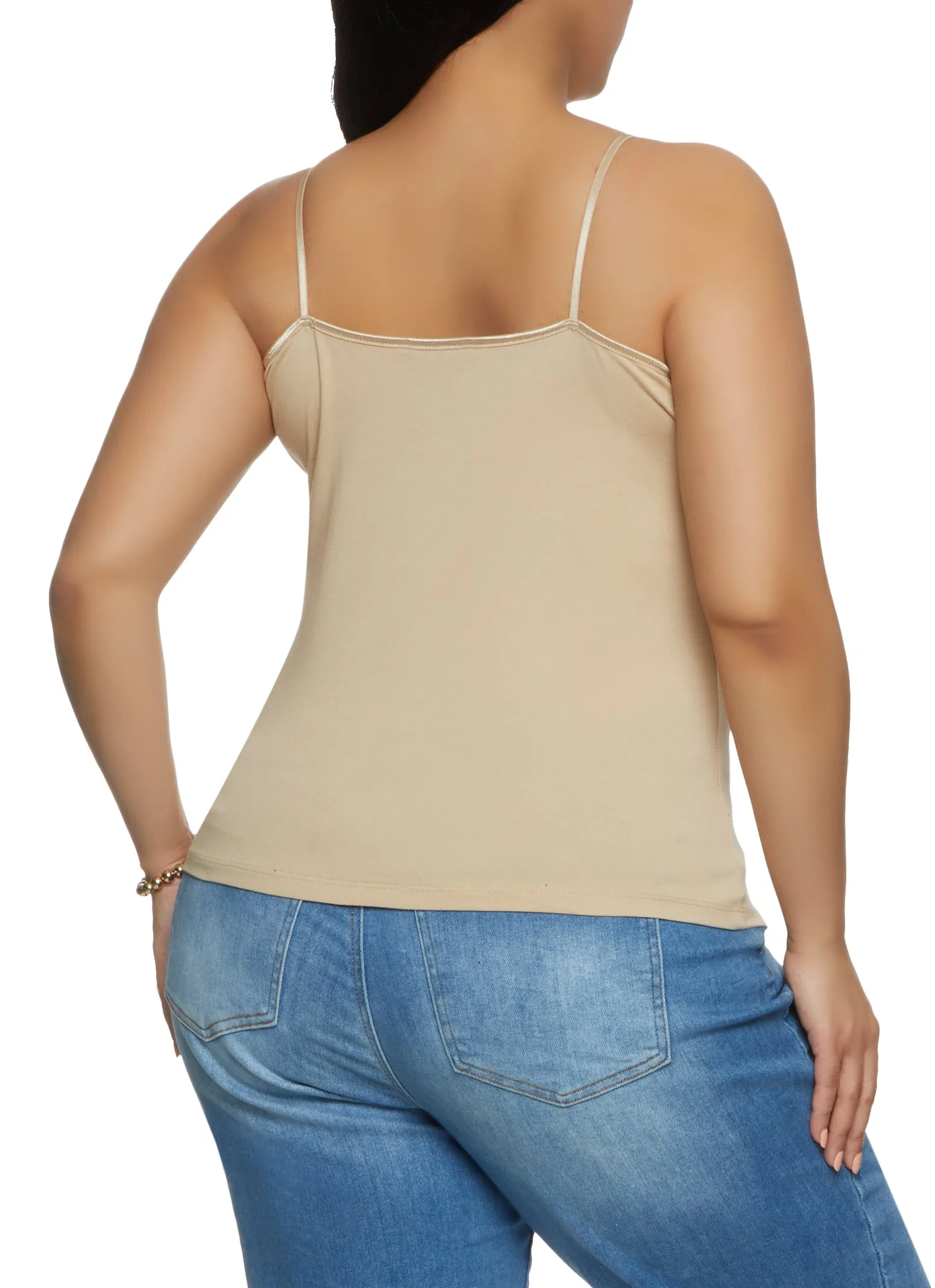 Plus Size Basic Scoop Neck Cami sold by Rainbow product image thumbnail 2