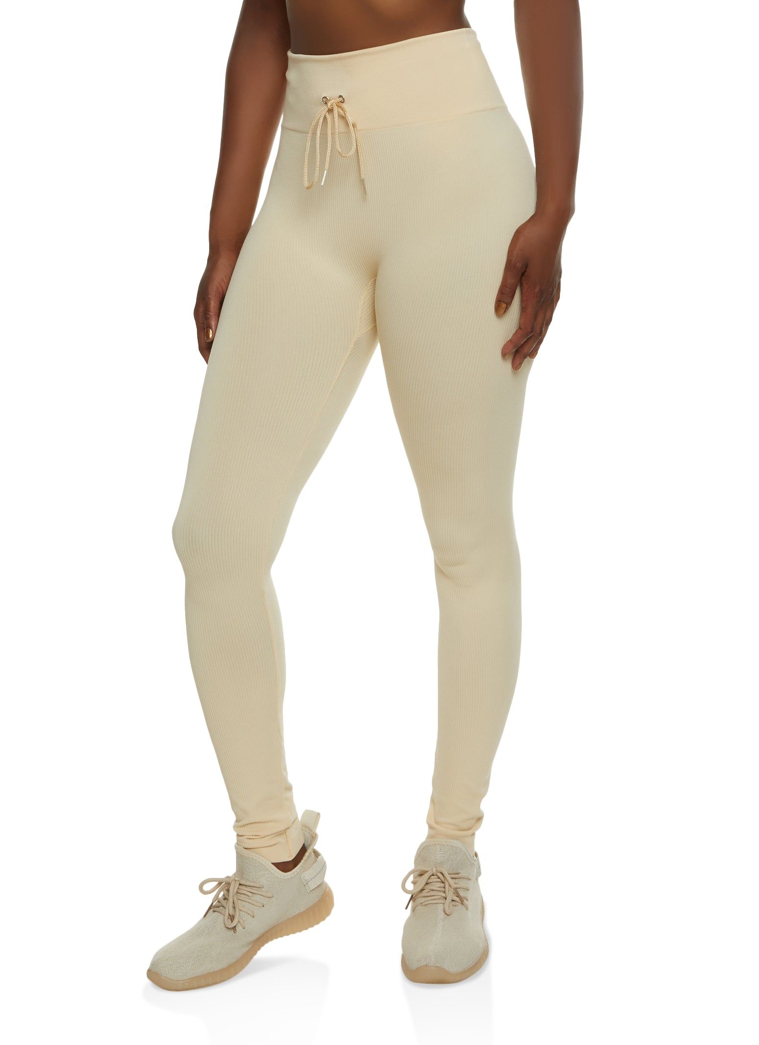 Seamless Compression Rib High Waisted Leggings sold by Rainbow