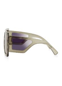 Oversized Ombre Shield Sunglasses sold by Rainbow