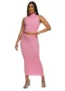 Textured Knit Mock Neck Cropped Tank Top sold by Rainbow