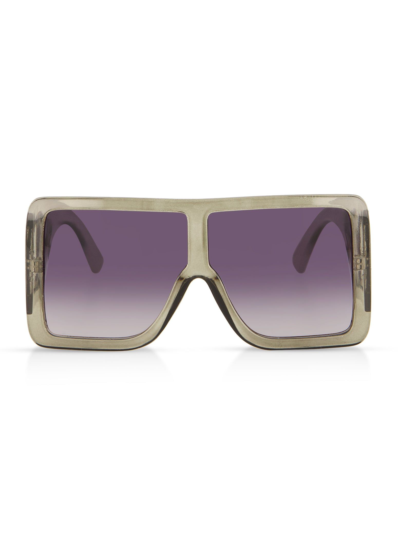 Oversized Ombre Shield Sunglasses sold by Rainbow