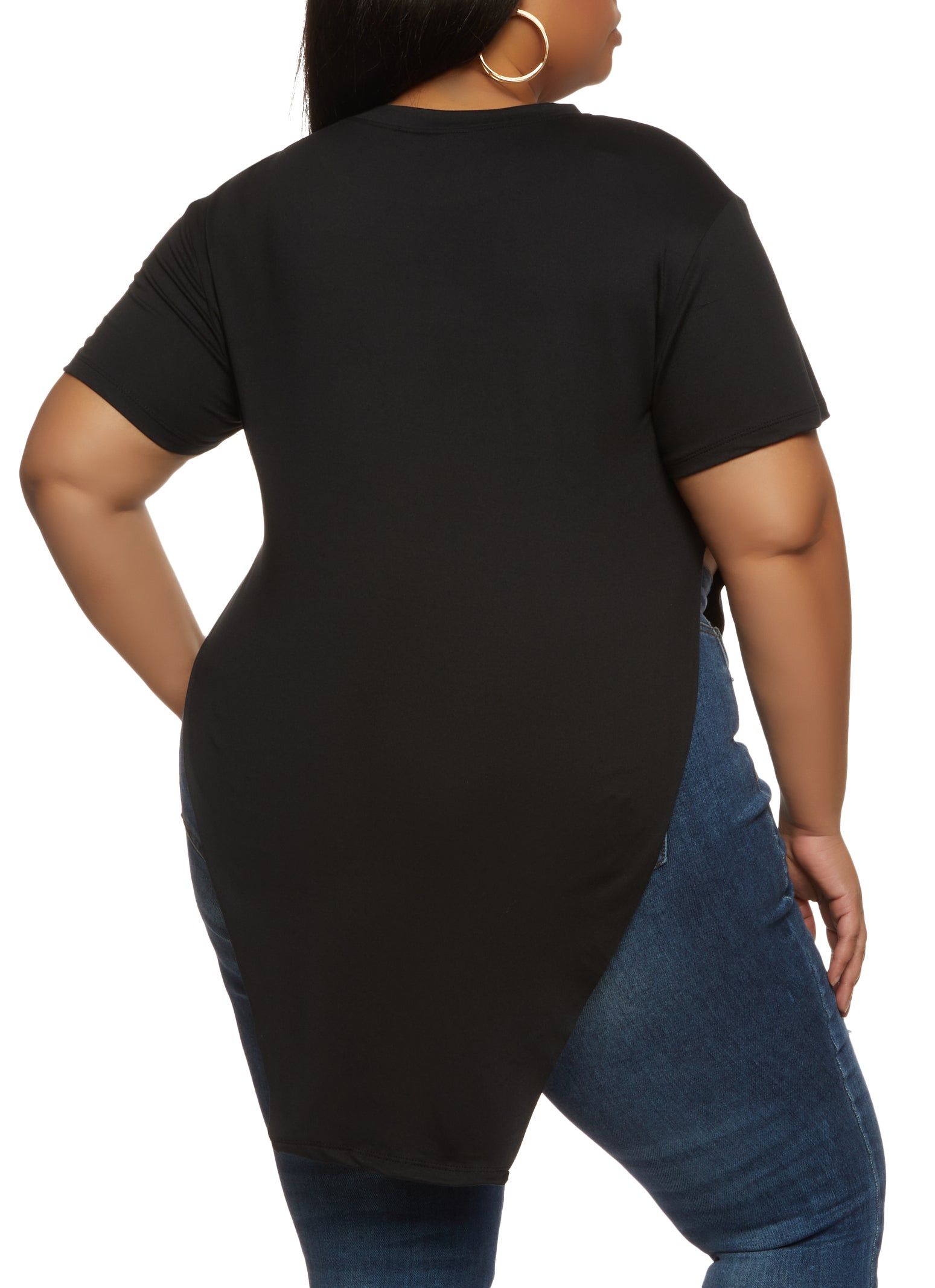 Plus Size Queen of Everything Embossed Rhinestone Graphic Tee sold by Rainbow product image thumbnail 2