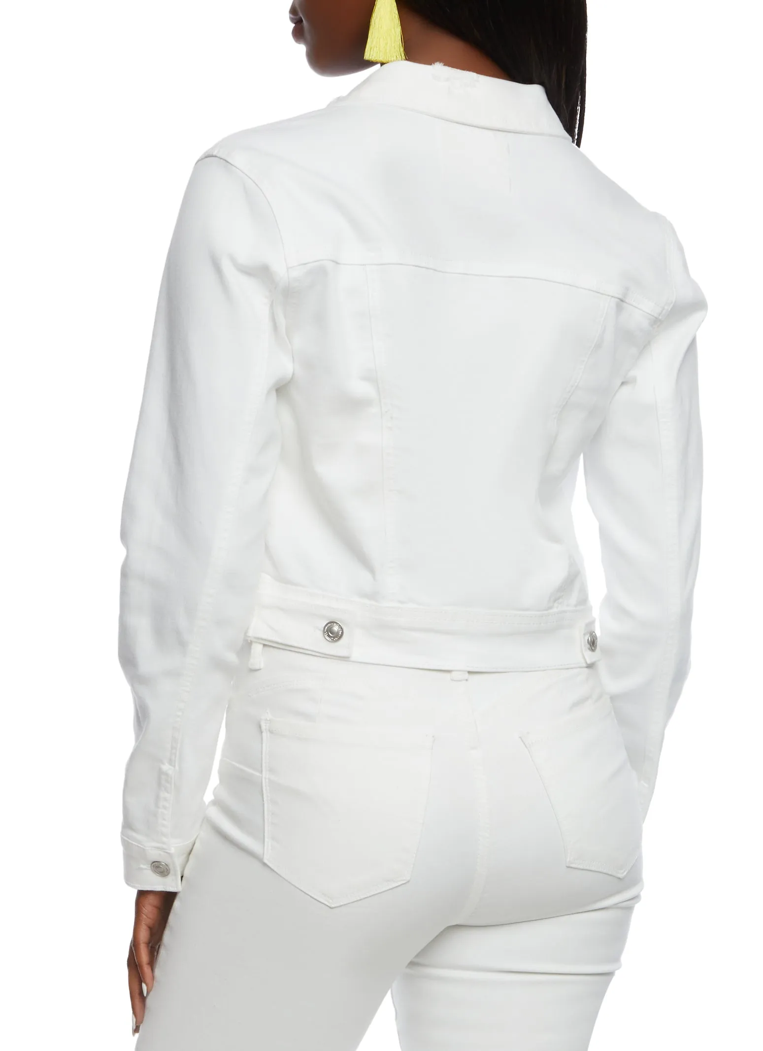 WAX Distressed Denim Jacket sold by Rainbow product image thumbnail 3