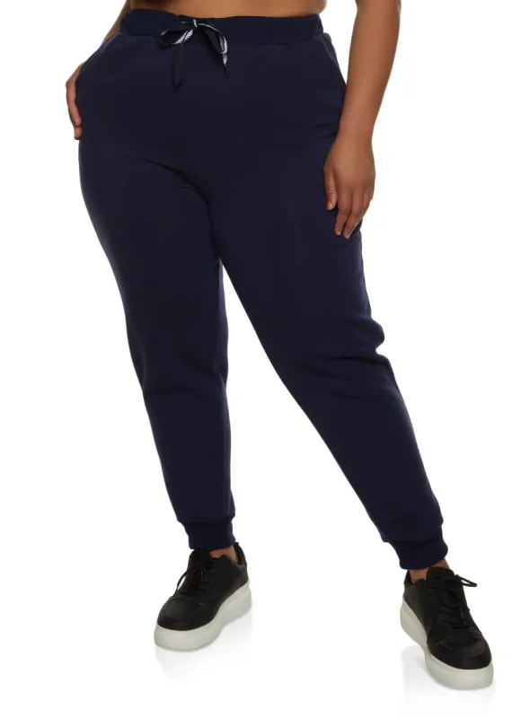 Plus Size Fleece Joggers sold by Rainbow