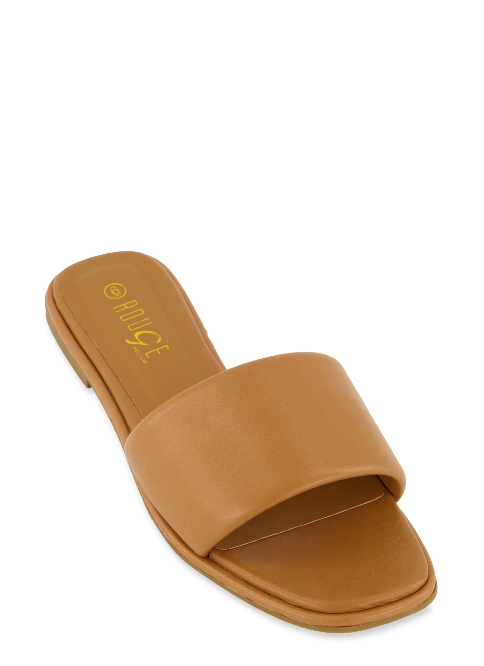 Single Band Square Toe Slide Sandals sold by Rainbow