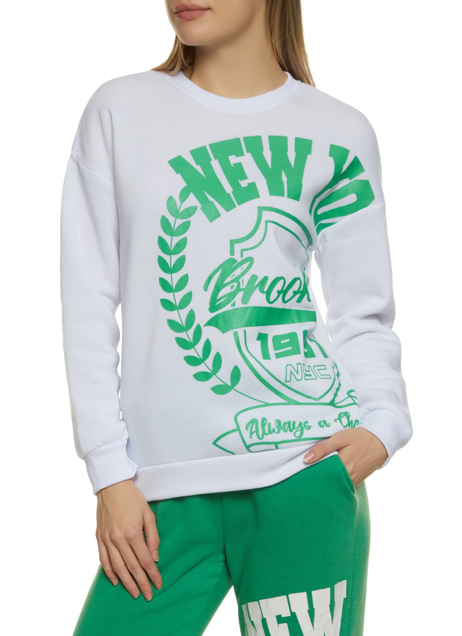 New York Graphic Crew Neck Sweatshirt sold by Rainbow