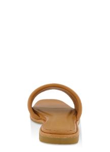 Single Band Square Toe Slide Sandals sold by Rainbow