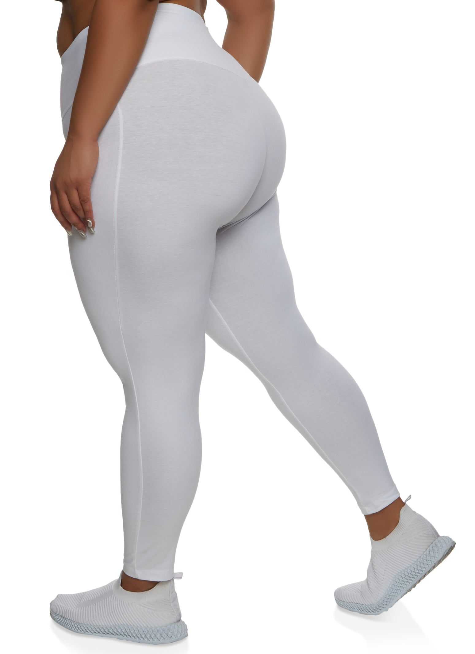 Plus Size Basic Waistband Leggings sold by Rainbow product image thumbnail 2