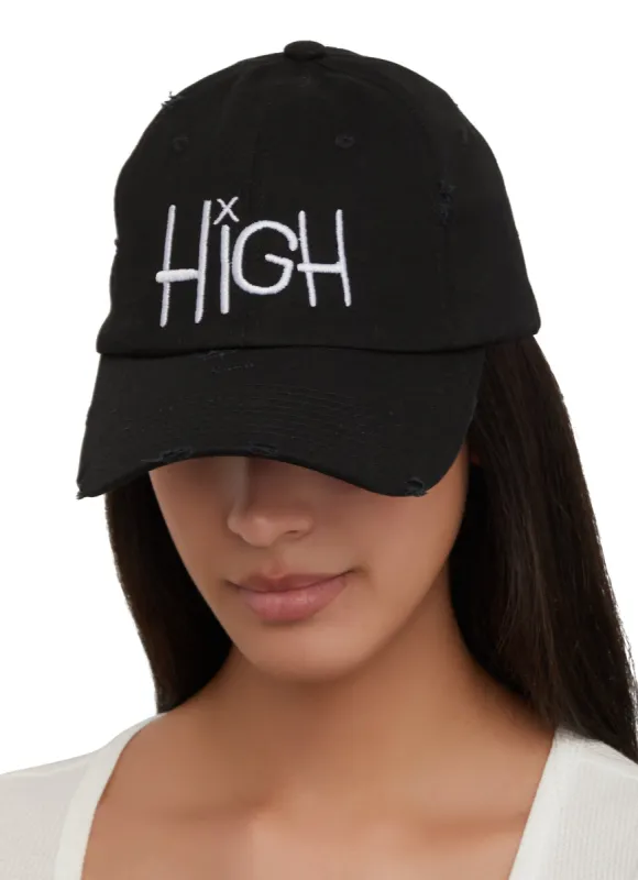 High Distressed Baseball Cap sold by Rainbow