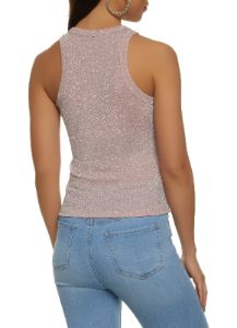 Lurex Racerback Tank Top sold by Rainbow