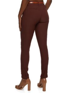 Crepe Knit Belted Dress Pants sold by Rainbow