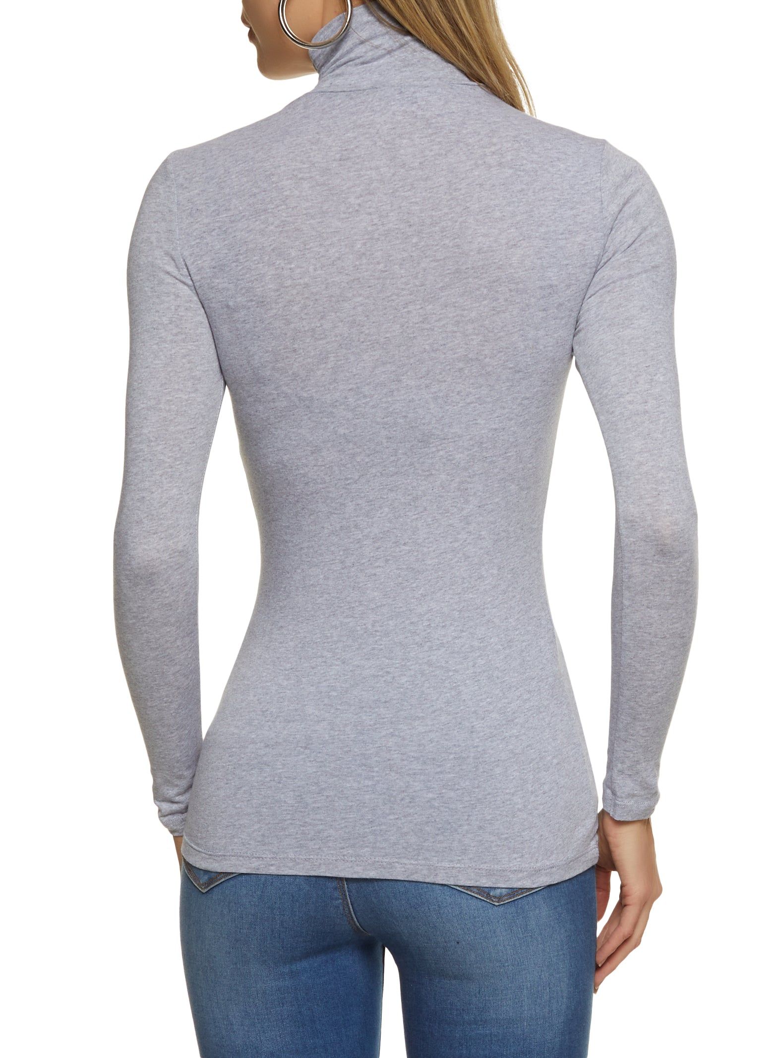 Solid Long Sleeve Turtleneck Top sold by Rainbow product image thumbnail 2