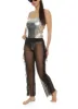 Mesh Ruffle Side Cover Up Pants sold by Rainbow