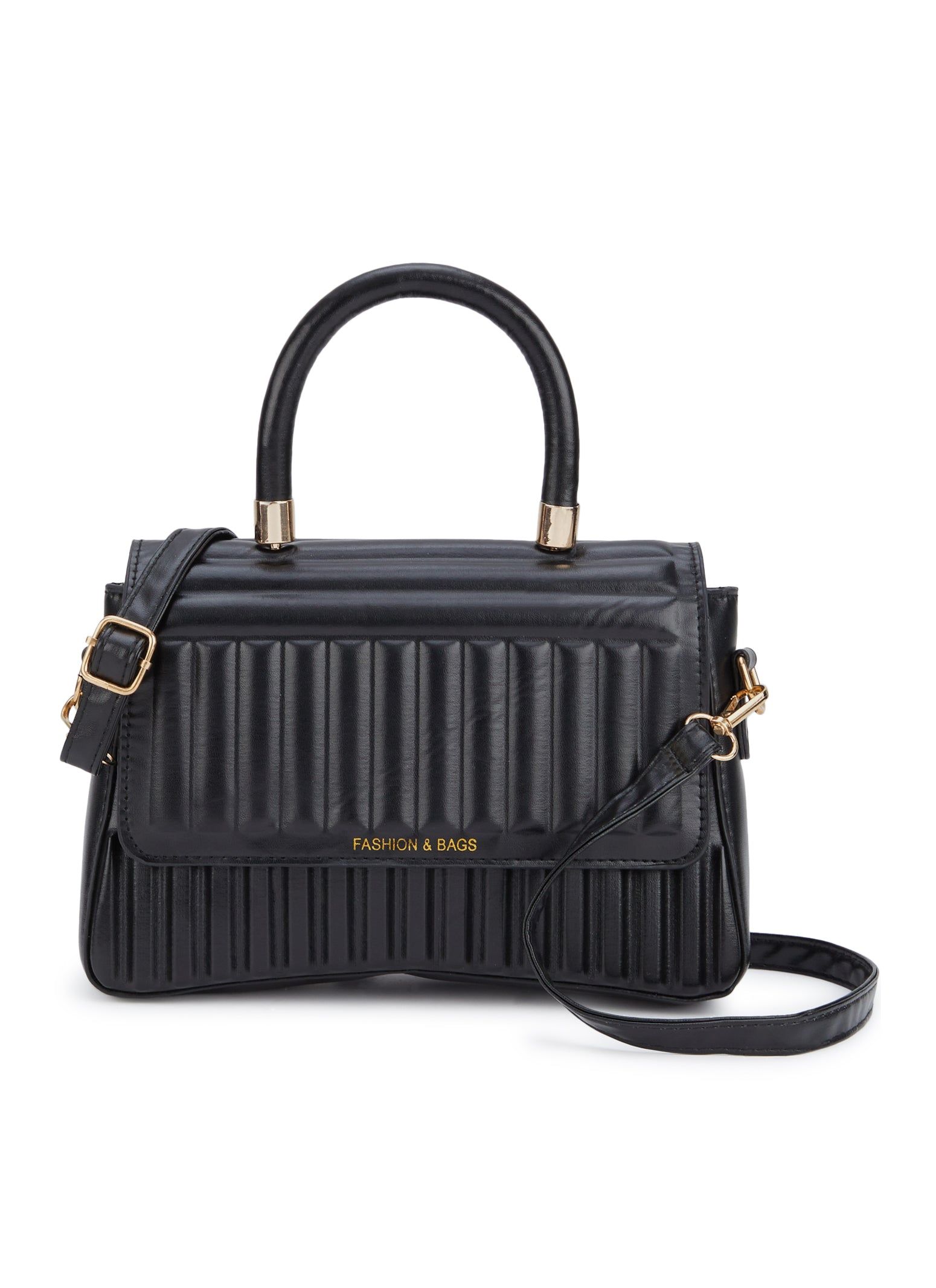 Faux Leather Quilted Flap Crossbody Bag sold by Rainbow product image thumbnail 2