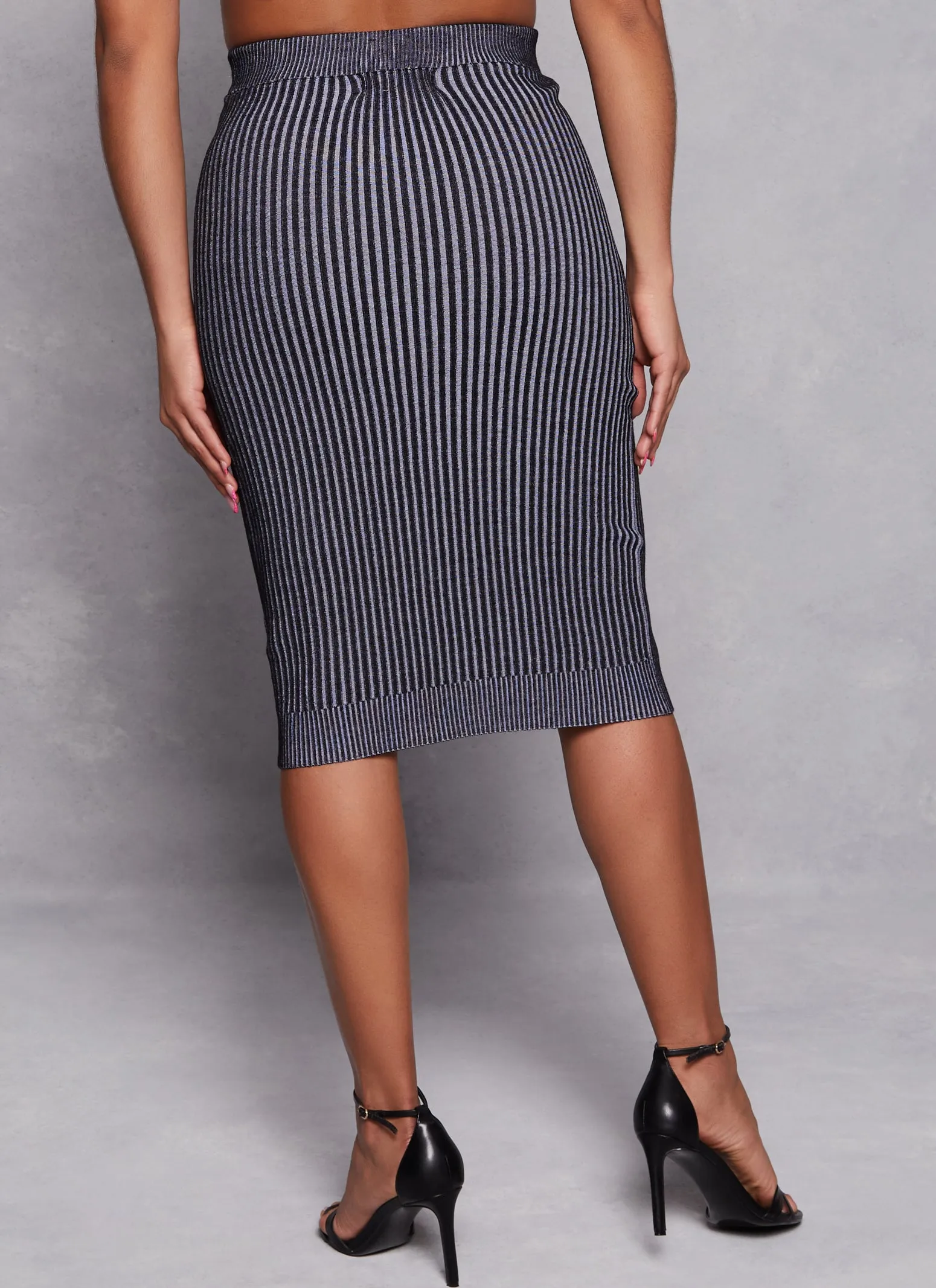 Almost Famous Rib Knit High Waist Pencil Skirt sold by Rainbow product image thumbnail 3