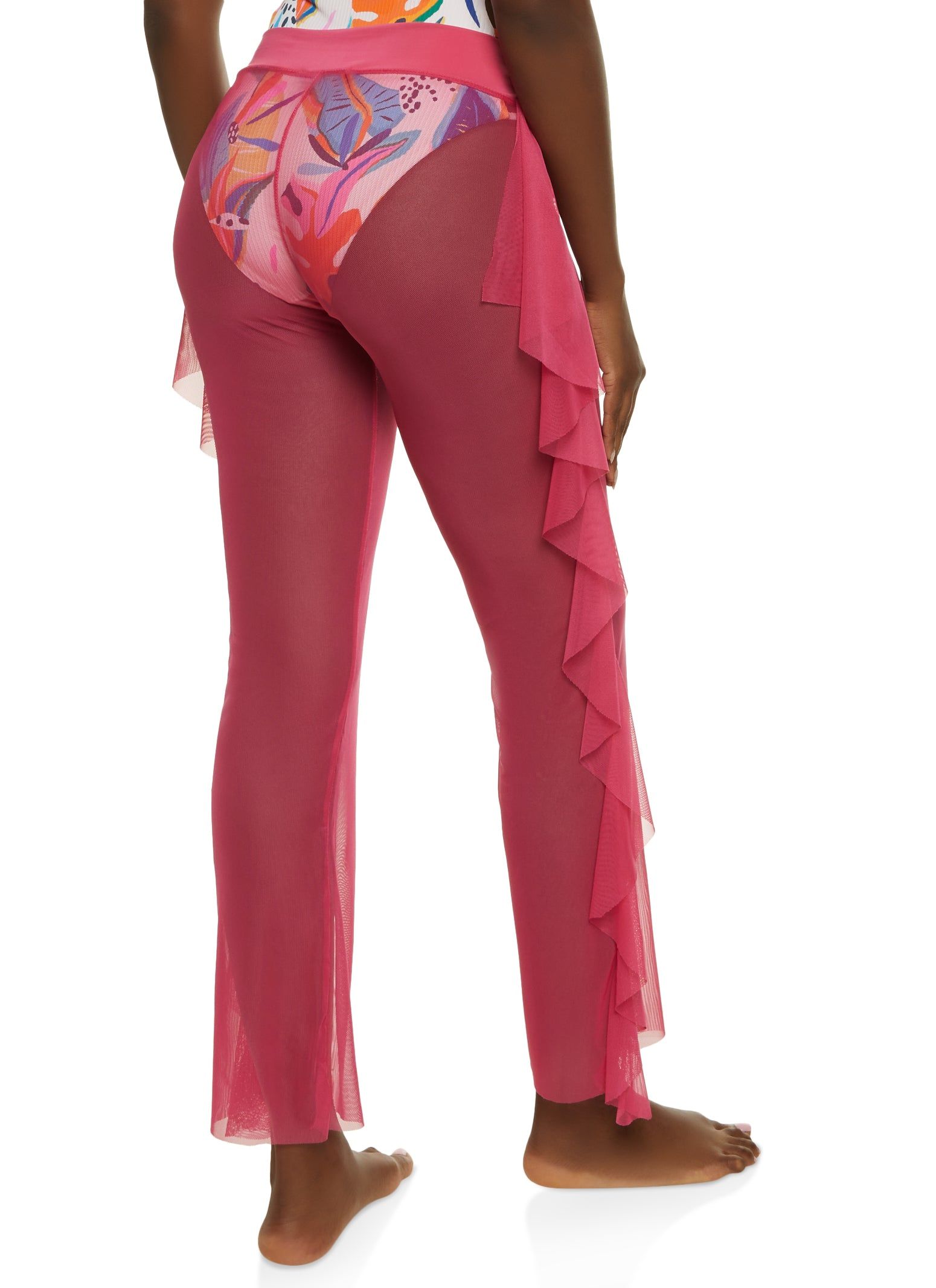 Mesh Ruffled Cover Up Pants sold by Rainbow product image thumbnail 3