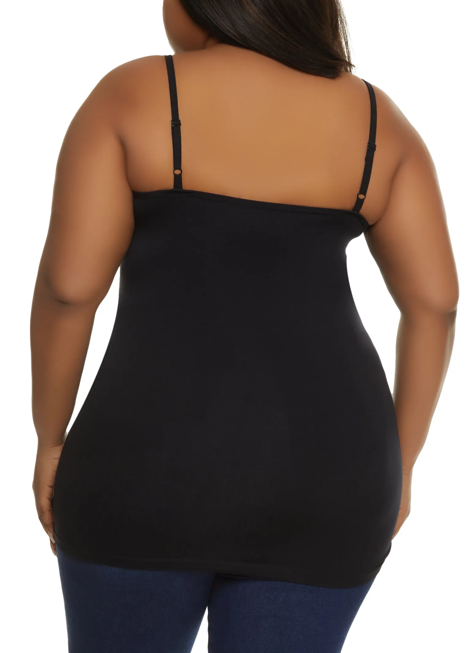 Plus Size Basic Seamless Scoop Neck Cami sold by Rainbow product image thumbnail 2