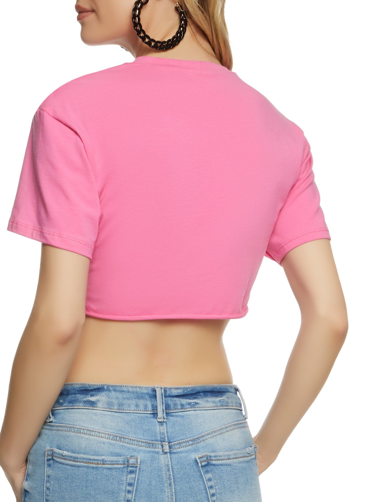 Velvet Burnout Good Vibes Graphic Crop Top sold by Rainbow product image thumbnail 2