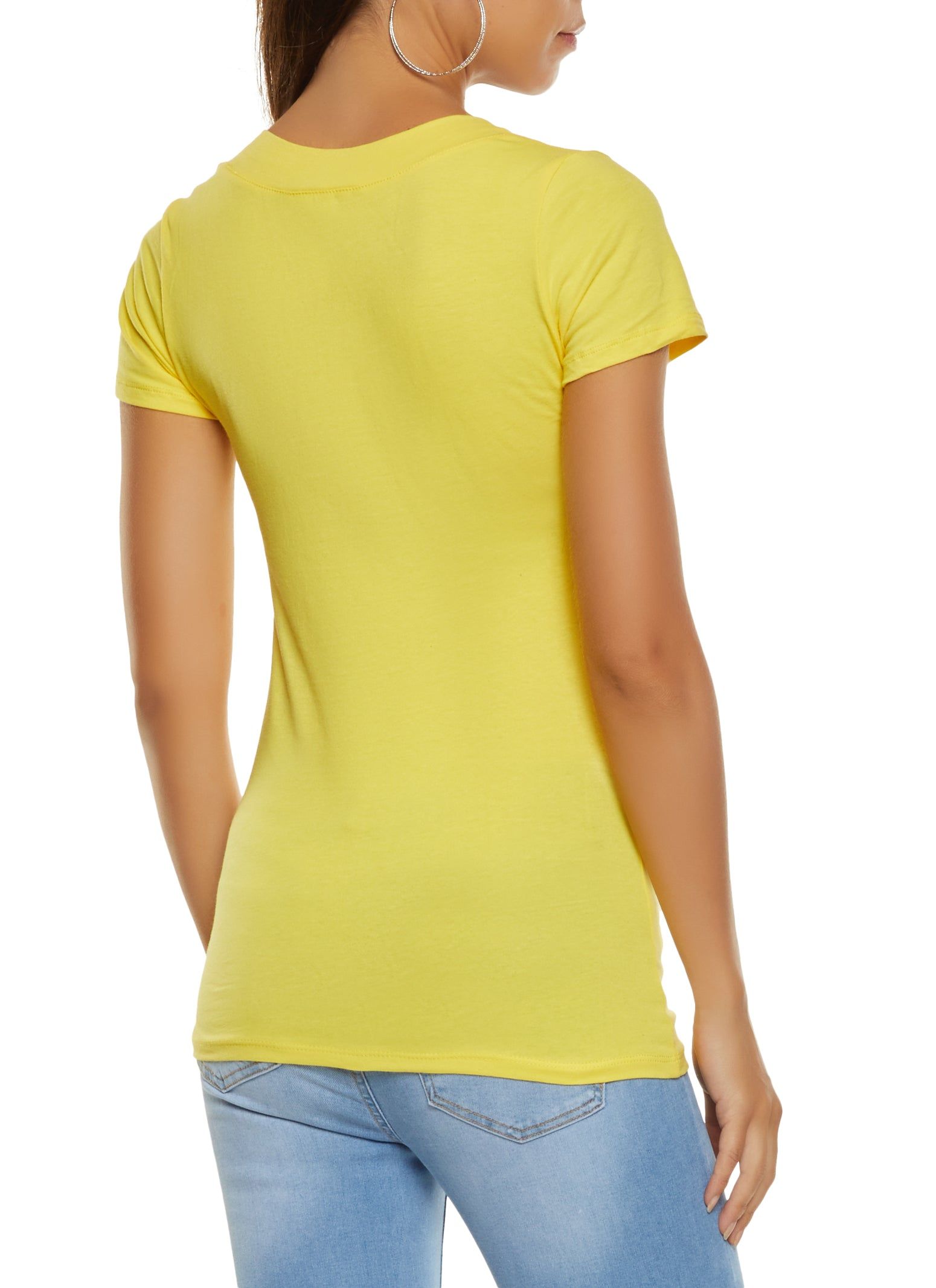 Solid V Neck Tee sold by Rainbow product image thumbnail 2