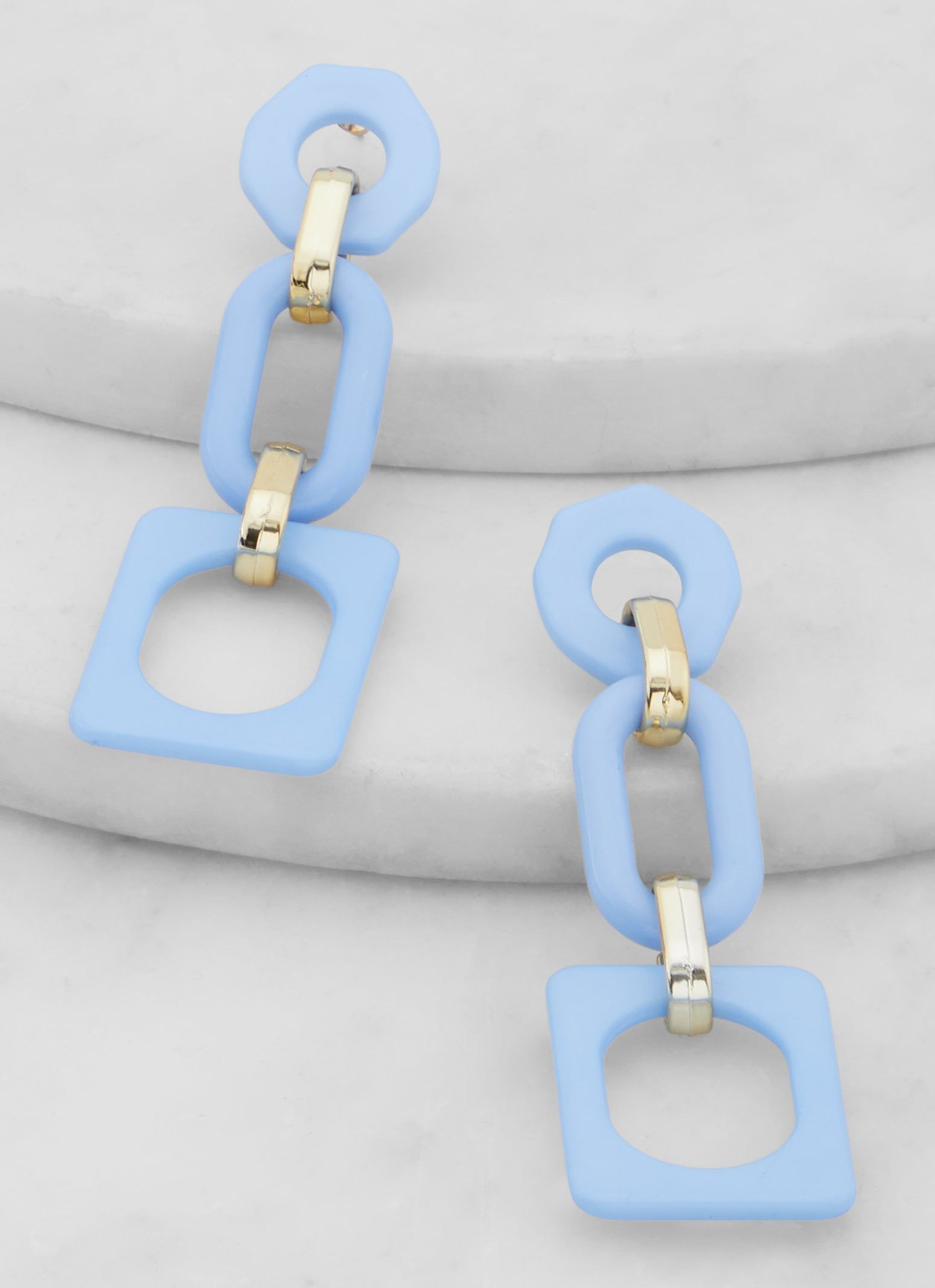 Chunky Geometric Drop Earrings sold by Rainbow product image thumbnail 2