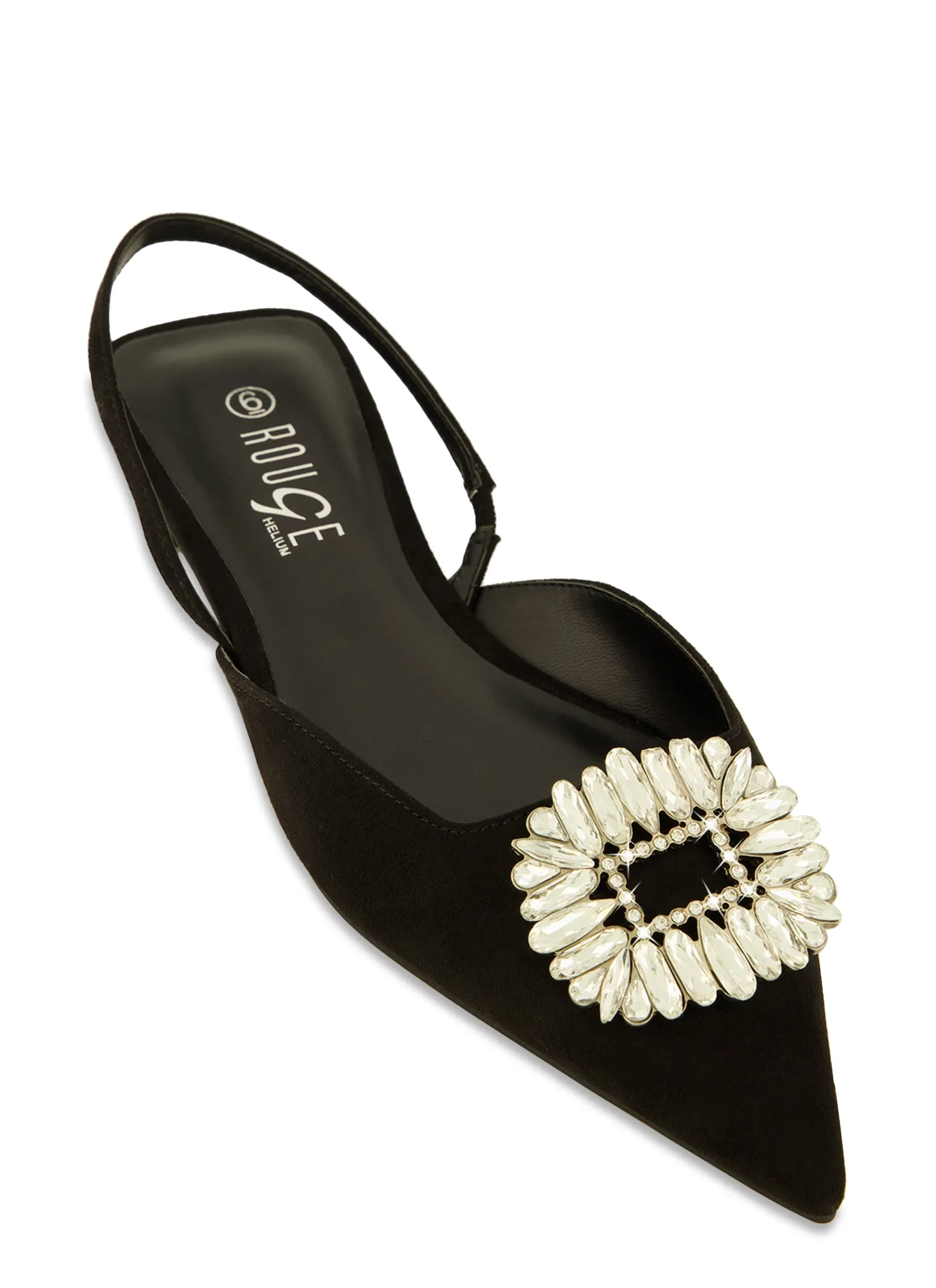 Gemstone Detail Slingback Flats sold by Rainbow