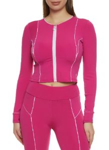 Contrast Piping Active Track Jacket sold by Rainbow